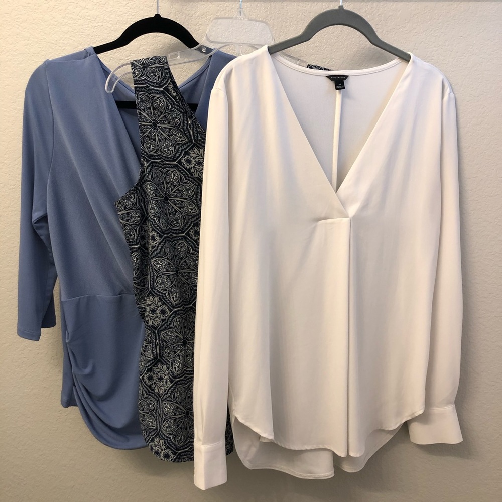 Ann Taylor Banana Republic Work Top Blouse Bundle